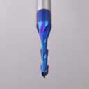 2PCS CNC Router Bits 1/4 Inch Shank 1/8 inch Cutting Diamete Spiral Up Cut End Mill with Nano Blue Coating for Carving Standard milling, Finish and Boring