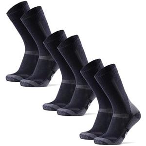 DANISH ENDURANCE Merino Wool Hiking Socks for Men & Women, Breathable, Anti-Blister Socks for Outdoors, 3 Pack