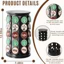 K Cup Holder, Coffee Pod Storage Carousel Holder Organizer Compatible with 40 Keurig K-Cup Pods, Home or Office Kitchen Counter Organizer