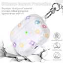 2 x Flower Case for Airpods 3 Lovely Floral Aesthetic Cover Compatible with Air Pods 3rd Generation (2021) Shell for Girls
