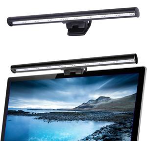 Wodgreat Laptop Monitor Lamp, LED Screen Light Bar, Adjustable Brightness & Color Temperature, Eye-Care Tablet Lamp for Keyboard, No Screen Glare, Space Saving, USB Powered, for Laptop Only
