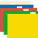 HERKKA Hanging File Folders, 30 Pack Reinforced Legal Size Hanging Folders with Heavy Duty 0 Inch Expansion, Designed for Bulky Files, Medical Charts, Adjustable Tabs, Assorted Colors