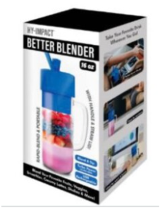 Better Blender Turbo Power USB Rechargeable 16 Oz