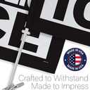 Abolish ICE Flag For Car Decorations Bandera Para Carros Window Clip Pole Mount Truck Rod Protest Support Sign Poster Independence Day Mexican LA SF NY California Auto Accessories Made In USA