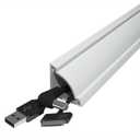 Corner Cable Hider, 125.6in Cable Concealer, Paintable Cord Cover for Wall, Corner Cable Management Kit, Wire Raceway for Floor Baseboard and Ceiling, 8XL15.7in, White