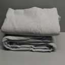 Utopia Bedding Queen Sheet Set - Jersey Knit Sheets 4 Piece – Cotton – Soft T-Shirt Stretchy Sheets (Heather Light Grey)