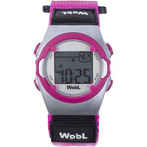 WobL Vibrating 8-Alarm & Repeating Countdown Timer Watch, Medication/Sports/Meetings/Potty Reminders, Pink