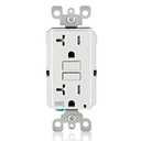 Leviton Self-Test SmartlockPro Slim GFCI Weather-Resistant and Tamper-Resistant Receptacle with LED Indicator, GFWT2-W, White
