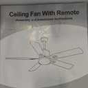 Outdoor Ceiling Fan, BECLOG Ceiling Fans 60” with Remote Control Ceiling Fan Modern with 6 Speeds Reversible DC Motor Ceiling Fans Indoor No Lights for Patios, Living Room, Farmhouse, Kitchen, Bedroom
 25 x 4 in, DYJB/18923/002