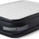 Amazon Basics Inflatable Air Mattress, Queen Size, 22in Height, with Built-in Pump, for Guests or Camping (Queen (600 lbs) - NA Plug)