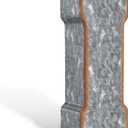 CraftyCrocodile 7" Galvanized Metal Letters for Wall Decor - 3D Letter I for Hanging & Free Standing - Decorative Rustic Alphabet Letters for the Living Room, Bedroom, Kitchen