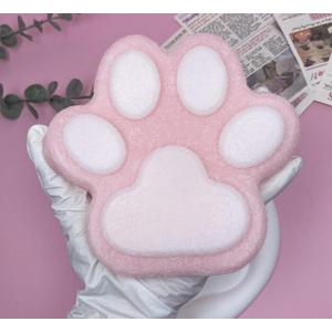 Cat Paw Squishy Big Fufu Squishies Giant Cat Paw Toy 5.5 Inch Large Paw Print Squishy Squeeze Toys Tangcii Pinch Family Silicone Stress Relief Cute Soft Sticky Toy for Adults Kids (Pink2)