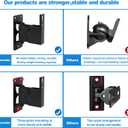 Speaker Wall Mount ,Swivel & Tilt,All Metal Wall Speaker Mount for Small SpeakersHold up to 30lbsHD-618 (2Packs,Black)