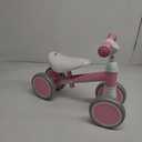 COOLBEBE Baby Balance Bike for 1 Year Old Boys Girls Gift, 2 Year Old Toddler Balance Bike with 4 Silent Wheels, One Year Old Birthday Gift Children for 12M-36M Pre-School (Pink)