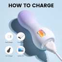 Personal Massage Device Smallest and Strongest Cordless Handheld Massager - Cute & Powerful - Best for Travel - Magic Stress Away - Perfect on Neck Legs Hand Pains and Sports (Yellow)