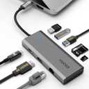 iDsonix Laptop Docking Station, 8 in 1 USB C Hub with 4K@60Hz HDMI, 100W PD, 5 X USB 3.0, Gigabit Ethernet, SD/TF, USB C Dock for MacBook Pro/Air/Dell/Hp/Lenovo