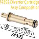 Replacement for Kohler 74392 Diverter Cartridge Assembly, Bathtub Diverter Cartridge Fits for Most Kohler Two-Way Diverters, Brass