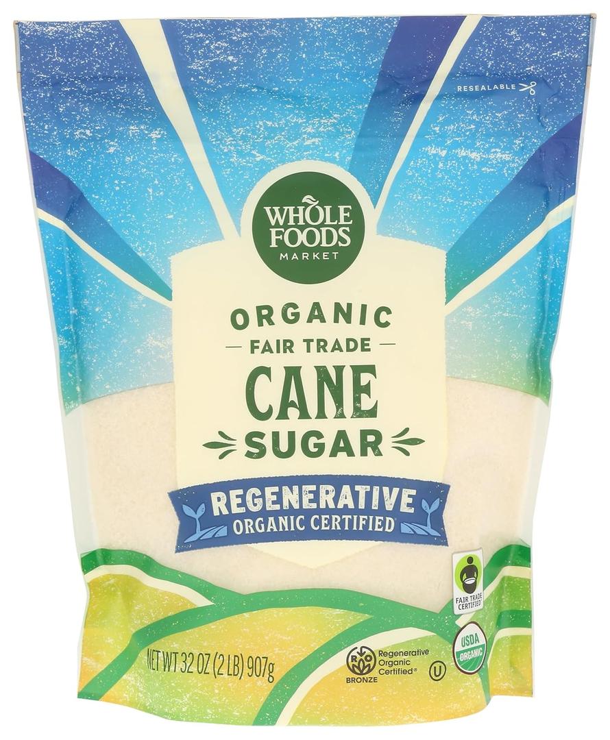 Whole Foods Market, Organic Cane Sugar, 32 Ounce