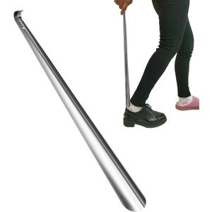 Shoe Horn Long Handle, Extra Long Shoe Horn for Seniors Men Women Kids, 23 inch Heavy Duty Stainless Steel Shoehorn