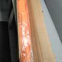 JEAREY 9FT Outdoor Patio Umbrella Outdoor Table Umbrellas with Push Button Tilt and Crank, Market Umbrella 8 Sturdy Ribs UV Protection Waterproof for Garden, Deck, Backyard, Pool (Sun Orange)