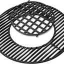 Uniflasy Cast Iron Cooking Grate for Weber 22 inch Kettle Grills, Gourmet BBQ System, One-Touch, Bar-B-Kettle, Master-Touch, Performer, for Weber 22.5 inch Original Kettle Premium Charcoal Grill, 8835