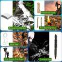 Survival Kit Advent Calendar 2025, 24 Days Christmas Countdown Calendar for Adult Men Teen, Household Hand Tool Kit for Outdoor Camping, Fishing, Adventure