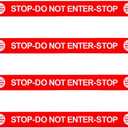 4 PCS Stop Do Not Enter Sign with Magnetic Ends, Safety Signs with Magnetic Ends(42 x 3.5 Inches)
