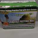 Putting Green Indoor Mat Outdoor Golf Putting Mat with Automatic Ball Return - Ideal for Home, Office, and Outdoor Use