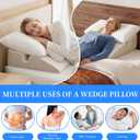 Post Surgery Face Down Pillow Set, BBL Pillows After Post Eye Surgery Recovery, Memory Foam Pillow with Removable Cover
