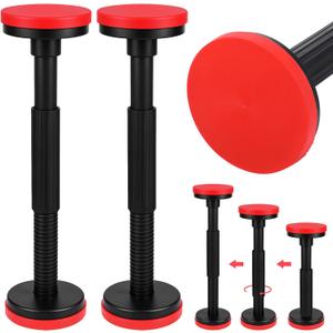 2-Pack Cabinet Jacks for Installing Cabinets - Adjustable Support Pole 7.1-17.3 Inches, 440 LB Capacity Nylon Cabinet Jack Support Pole with Anti-Slip Pads for Undermount Sink & Upper Cabinets