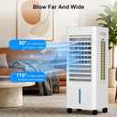 PNTCK Portable Air Conditioners, Swamp Cooler with with Large Water Tank, 3 Speeds for Room & Garage