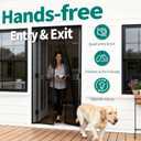 Magnetic Screen Door 30x80 Inch, Heavy Duty Door Screen Mesh with Magnetic Closure, Easy Install Hands-Free Screen for Sliding & Front Door, Pet & Kid Friendly, Keep Bugs Out