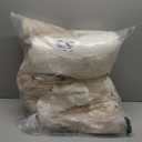 Buryeah 6 Pack Fleece Throw Blankets Bulk, 50 x 60 Inches Soft 3D Checkered Flannel Blankets for Couch Sofa Bed Warm Sleepover for Homeless Gifts (Beige,White)