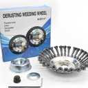 10 inch Steel Wire Wheel Brush Grass Trimmer Head Weed Cleaning Garden Cutter