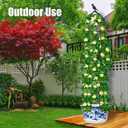 6FT Garden Obelisk Trellis for Climbing Plants,70Metal Plant Support Tower, Heavy Duty Thickened Tube,Rustproof Black Flower Stand for Vines, Roses, Outdoor & Indoor Use