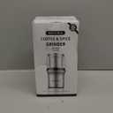 Secura Electric Coffee Grinder and Spice Grinder with 2 Stainless Steel Blades Removable Bowls