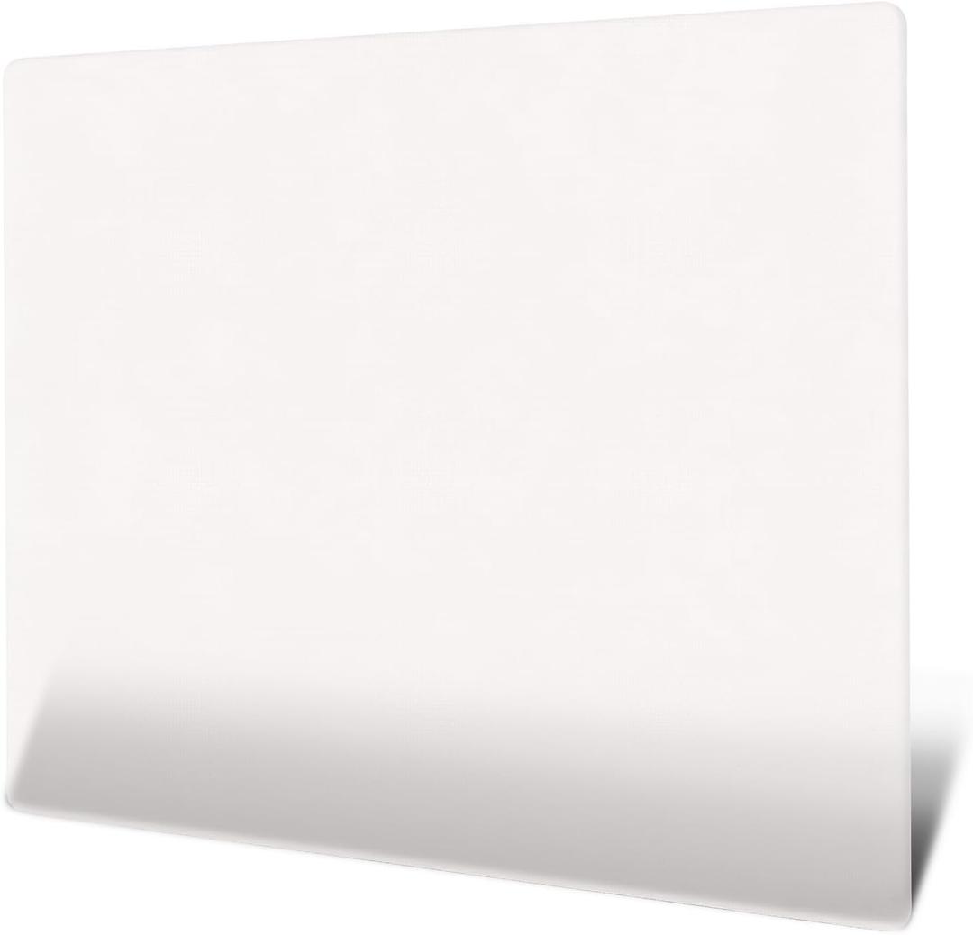 Glass Gaming Mouse Pad, Professional Artisan 350 * 260 * 3.2mm Large White Mousepad Provides Improved Precision and Speed for Gaming (Clear)