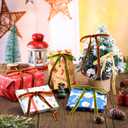 2 x Waydress 36 Pcs Velvet Bows Christmas Tree Ornaments 5 x 7 Inch Vintage Velvet Ribbon Wreath Bows for Christmas Tree Garland Gift Wrapping Xmas Home Decor, Brown, Beige, Moss Green