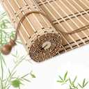 Bamboo Blinds for Interior Windows, Custom Bamboo Shades for Indoor Windows, Roller Shades for Indoor Window and Outdoor Patio, Easy to Install for Decks, Porches, Backyards (30"W x 72"H)