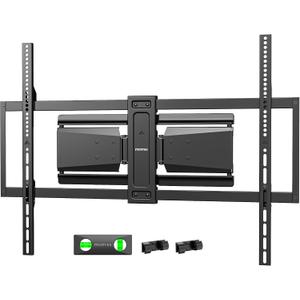 monTEK Heavy Duty Ultra Slim TV Wall Mount for 50-100 Inch TVs Up to 185lbs, Swivel & Tilt & Extension Wall Mount TV Bracket with Articulating Dual Arms, 16/18" Studs Low Profile Full Motion tv Mount
