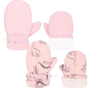 Sea Zaela Baby Toddler Winter Snow Gloves Waterproof Mittens Fleece Lined Infant Baby Boys Girls Winter Warm Gloves 0-4 T