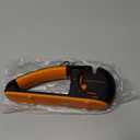 Orange Ninja 4-Stage Knife Sharpener & Serrated Knife Sharpener Repairs, Sharpens & Polishes Blades with Ergonomic Non-Slip Grip