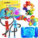 6Pack Sensory Autism Toys for Tollder Kids, Airplane Travel Road Trip Restaurant Toy for Age 3-5 5-7 Fidget Classroom Must Have Treasure Prize Autistic ADHD Easter Basket Stuffers Gifts (Muti-color)