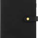 Aesthetic A5 Binder with 6 Golden Rings - Refillable & Sturdy Planner w Pockets Keeps You Perfectly Organized - Mini Notebook Works Great as Photocard Binder for All Your Cards
