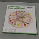 10-Piece Wooden Rope Untangling Puzzle GameKnot Logic Board Toy for Kids & Family, Multi-Level Brain Teaser to Develop Fine Motor Skills