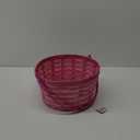 Holiday Home Easter 8.5” Two Tone Bamboo Basket - Pink, Big