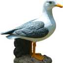 Real Seagull Outdoor Sculpture,Garden Bird Statue,Beach Statue Decor,Resin Animal Seabird Ornaments,Coastal Beach Decor,Patio Decor for Outdoor Table Decorfor Garden,Terrace,Lawn,Yard