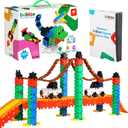 Beblox Building Blocks for Kids - 500-Piece Connecting Tiles Set - Interlocking Building Blocks for Kids, STEM Toys Kit, Fun & Educational Gifts for Boys & Girls, Preschool Learning Activities Ages 4+