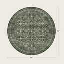 8ft Area Rugs for Living Room Bedroom, Green Washable Non-Slip Carpet