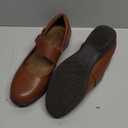 DREAM PAIRS Womens Ballet Mary Jane Flats, Comfortable Business Office Dress Shoes for Women Dressy and Work with Ankle Strap (6.5, Brown)